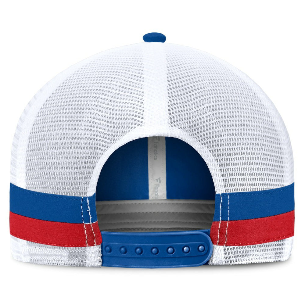 Buffalo Bills Fundamentals Side Stripe Trucker Adjustable Hat Royal/White | Fanatics