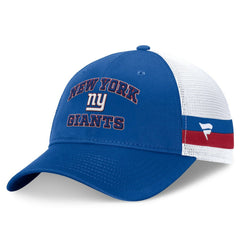 New York Giants Fundamentals Side Stripe Trucker Adjustable Hat Royal/White | Fanatics
