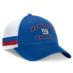 New York Giants Fundamentals Side Stripe Trucker Adjustable Hat Royal/White | Fanatics