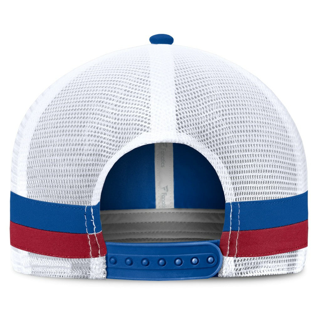 New York Giants Fundamentals Side Stripe Trucker Adjustable Hat Royal/White | Fanatics