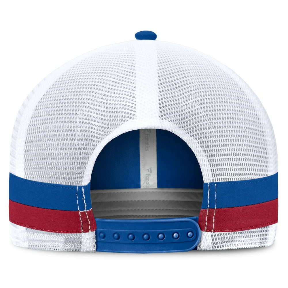 New York Giants Fundamentals Side Stripe Trucker Adjustable Hat Royal/White | Fanatics