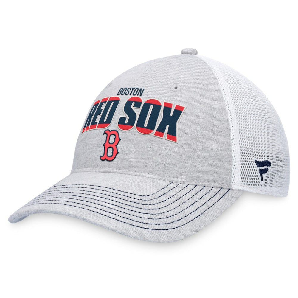Boston Red Sox Fanatics Logo Trucker Adjustable Hat - MLB