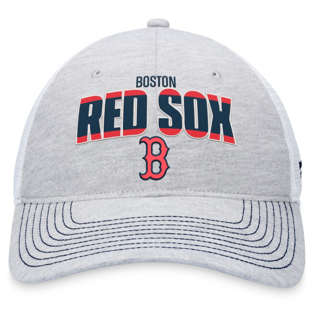 Boston Red Sox Fanatics Logo Trucker Adjustable Hat - MLB