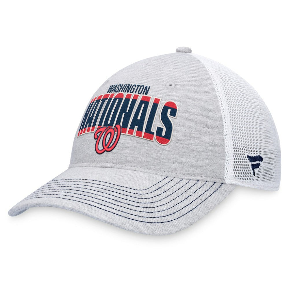 Washington Nationals Fanatics Logo Trucker Adjustable Hat - MLB