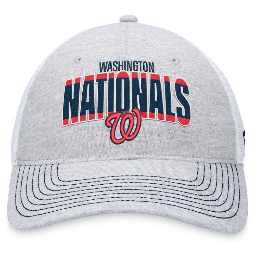 Washington Nationals Fanatics Logo Trucker Adjustable Hat - MLB