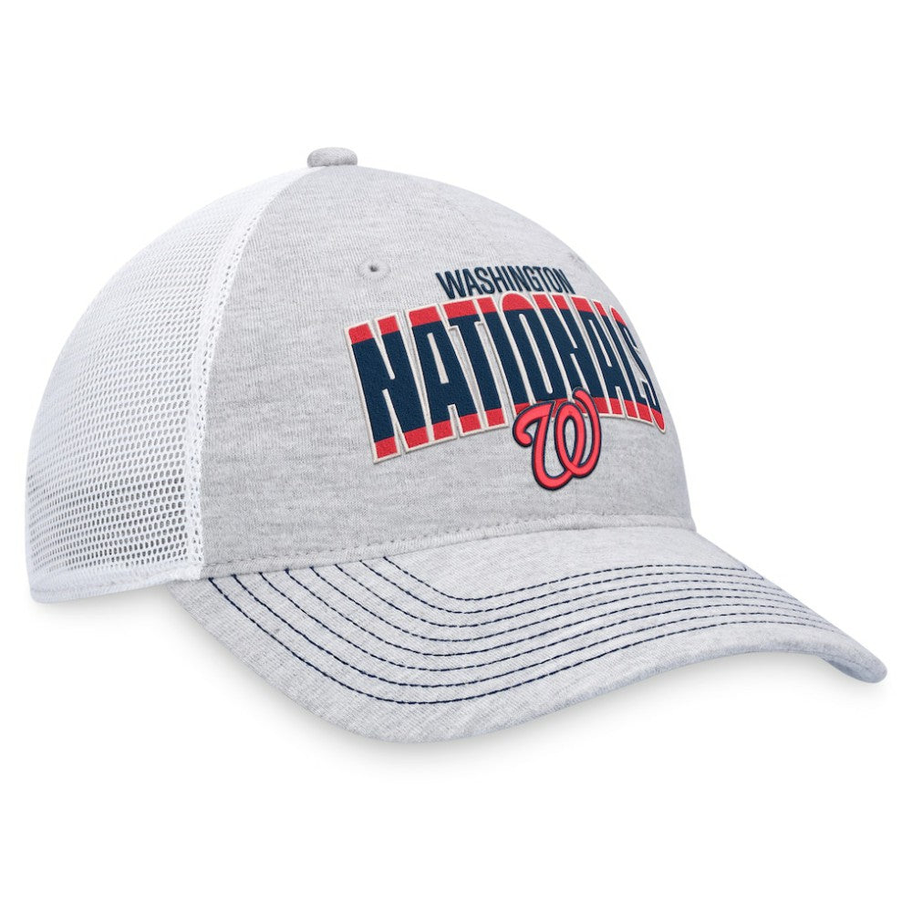 Washington Nationals Fanatics Logo Trucker Adjustable Hat - MLB