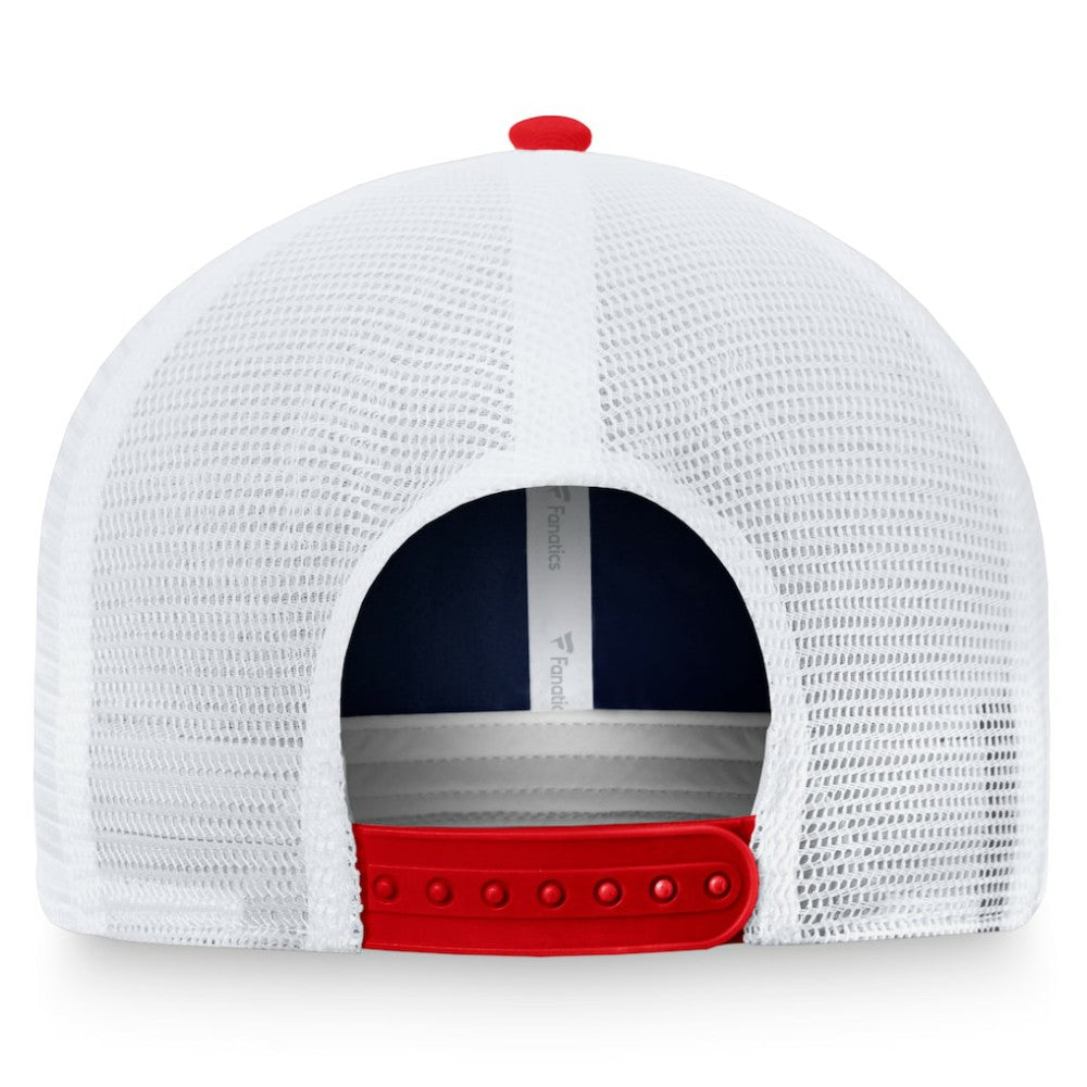 Boston Red Sox Fanatics Two-Tone Patch Trucker Adjustable Hat - MLB
