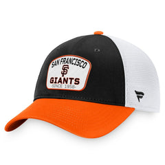 San Francisco Giants Fanatics Two-Tone Patch Trucker Adjustable Hat - MLB