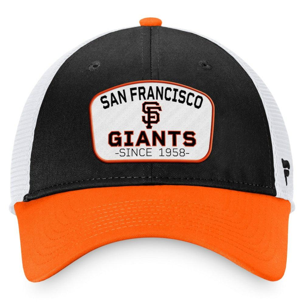 San Francisco Giants Fanatics Two-Tone Patch Trucker Adjustable Hat - MLB