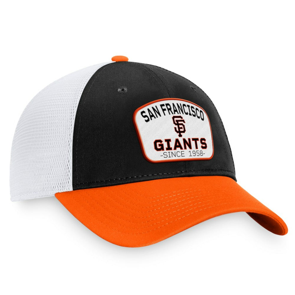 San Francisco Giants Fanatics Two-Tone Patch Trucker Adjustable Hat - MLB