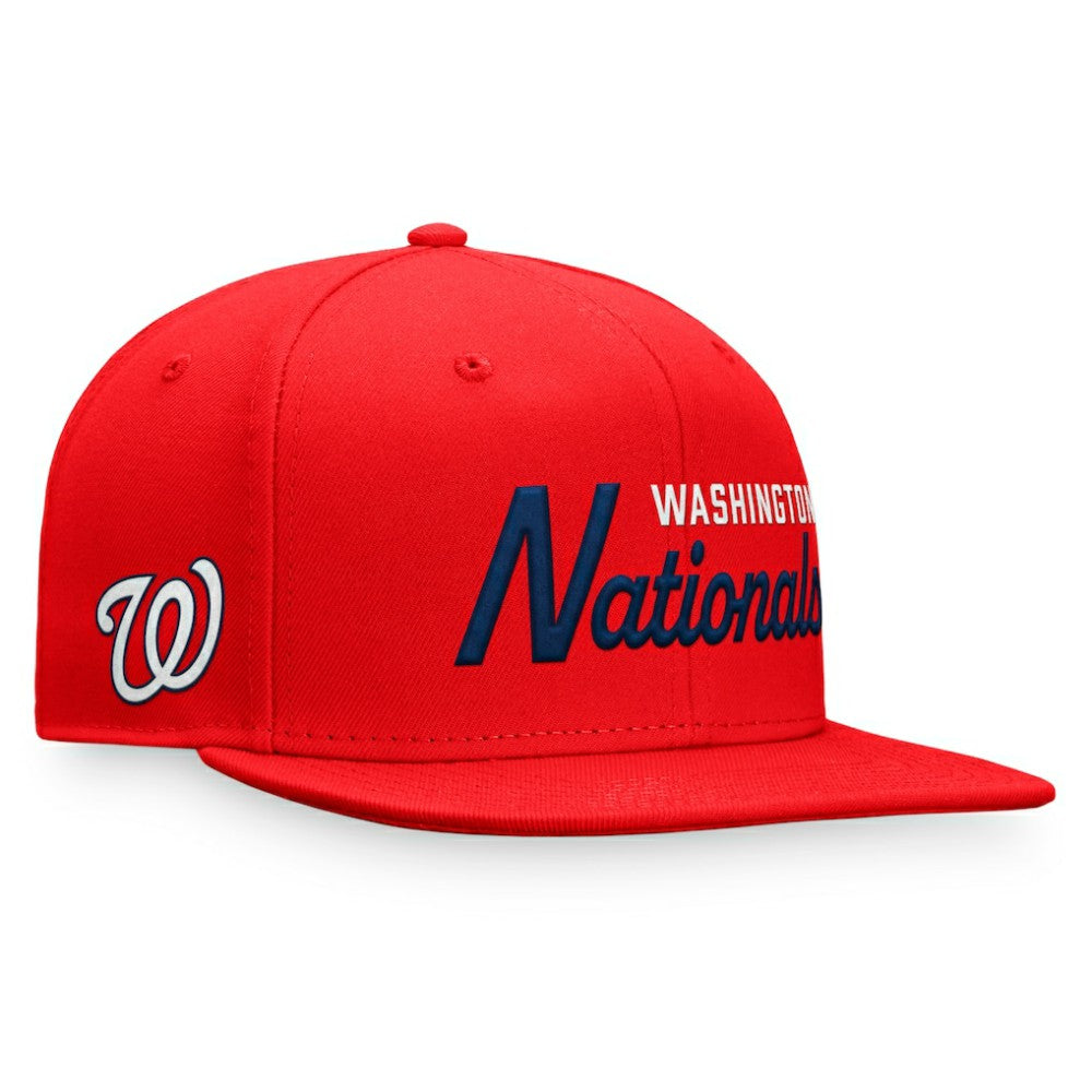 Washington Nationals Fanatics Script Snapback Hat - MLB