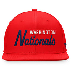Washington Nationals Fanatics Script Snapback Hat - MLB