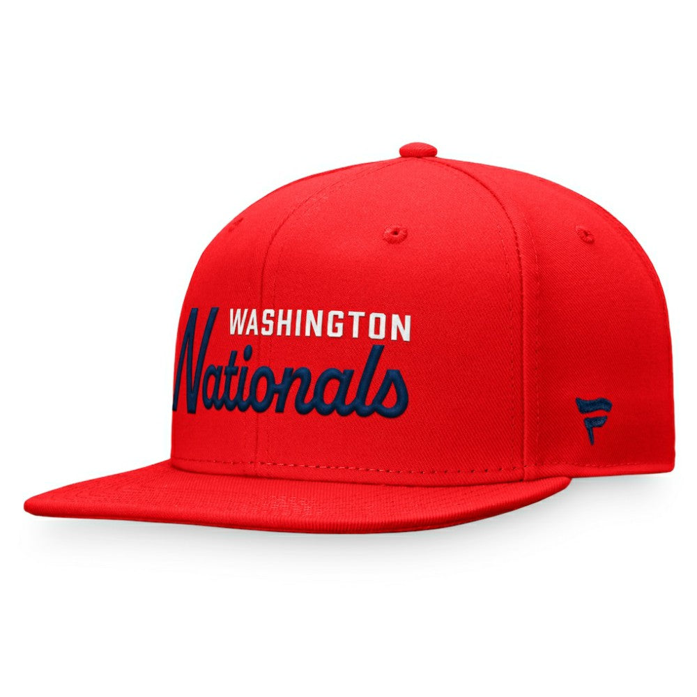 Washington Nationals Fanatics Script Snapback Hat - MLB