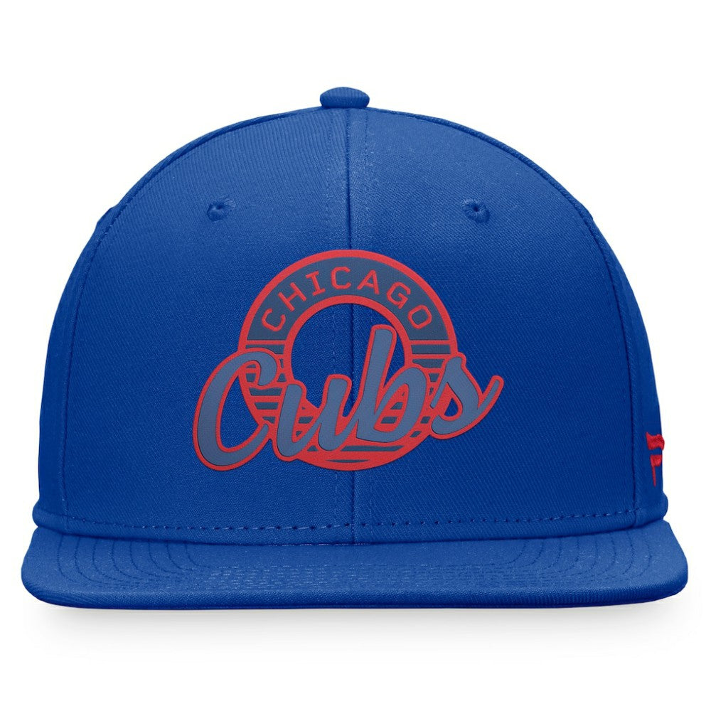 Chicago Cubs Fanatics Circle Script Snapback Hat - MLB