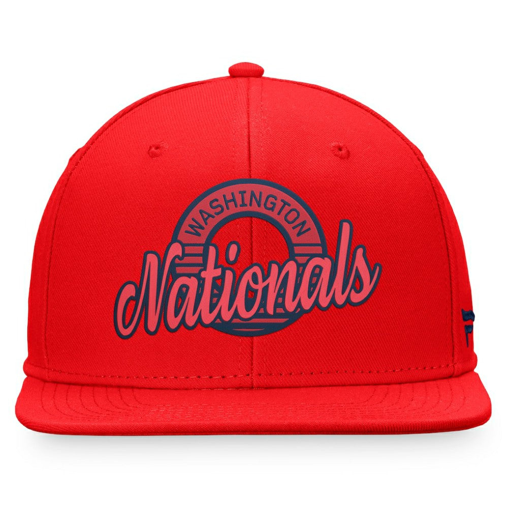 Washington Nationals Fanatics Circle Script Snapback Hat - MLB