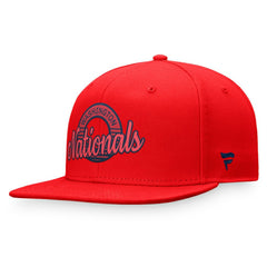 Washington Nationals Fanatics Circle Script Snapback Hat - MLB