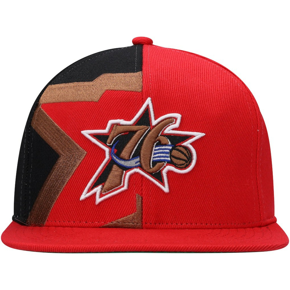 Philadelphia 76ers Hardwood Classics Retroline Snapback Hat Red - NBA