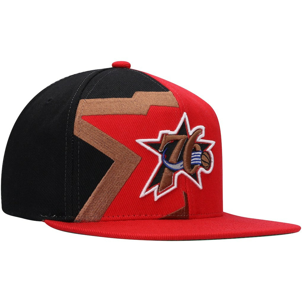 Philadelphia 76ers Hardwood Classics Retroline Snapback Hat Red - NBA