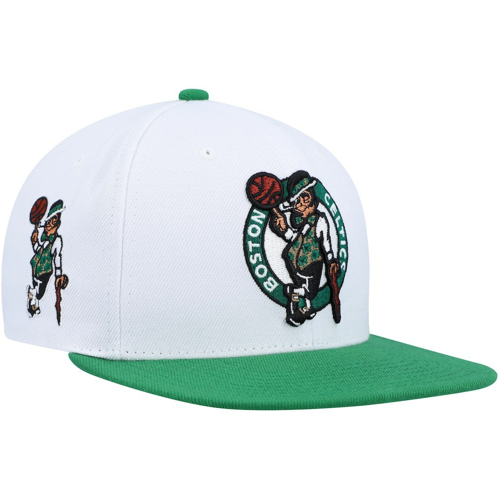 Boston Celtics Side Core 2.0 Snapback Hat White/Green - NBA