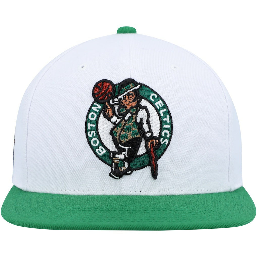 Boston Celtics Side Core 2.0 Snapback Hat White/Green - NBA
