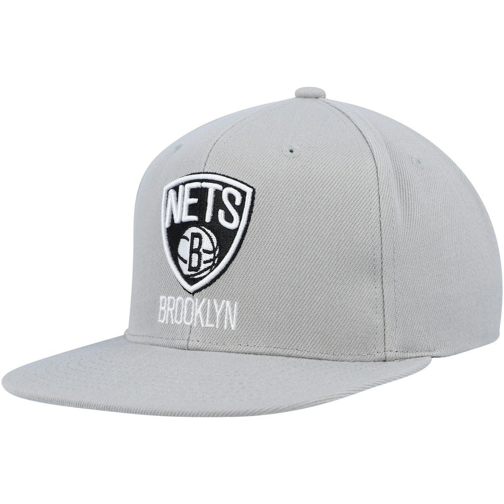 Brooklyn Nets Side Core 2.0 Snapback Hat Gray - NBA