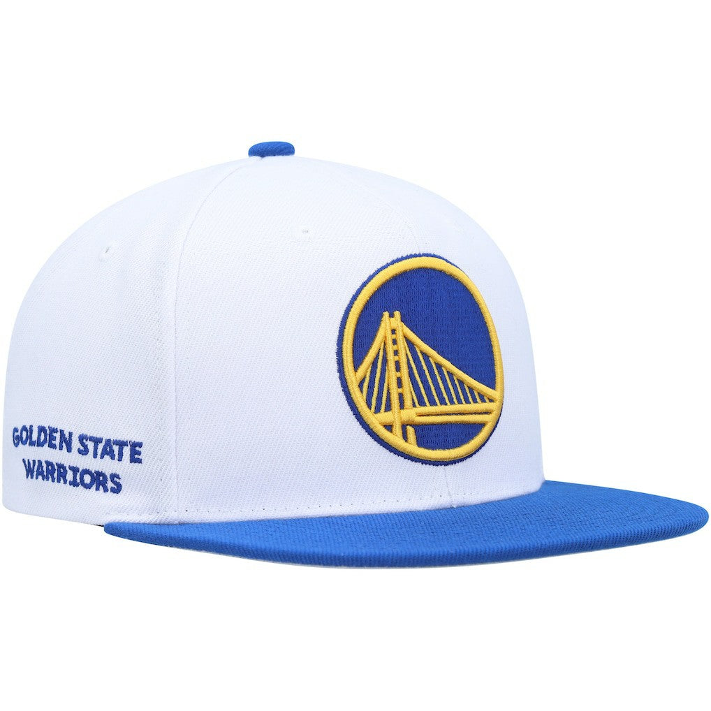 Golden State Warriors Side Core 2.0 Snapback Hat White/Royal - NBA
