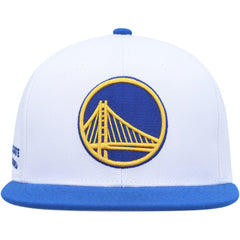 Golden State Warriors Side Core 2.0 Snapback Hat White/Royal - NBA
