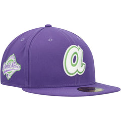 Atlanta Braves New Era Lime Side Patch 59FIFTY Fitted Hat - MLB