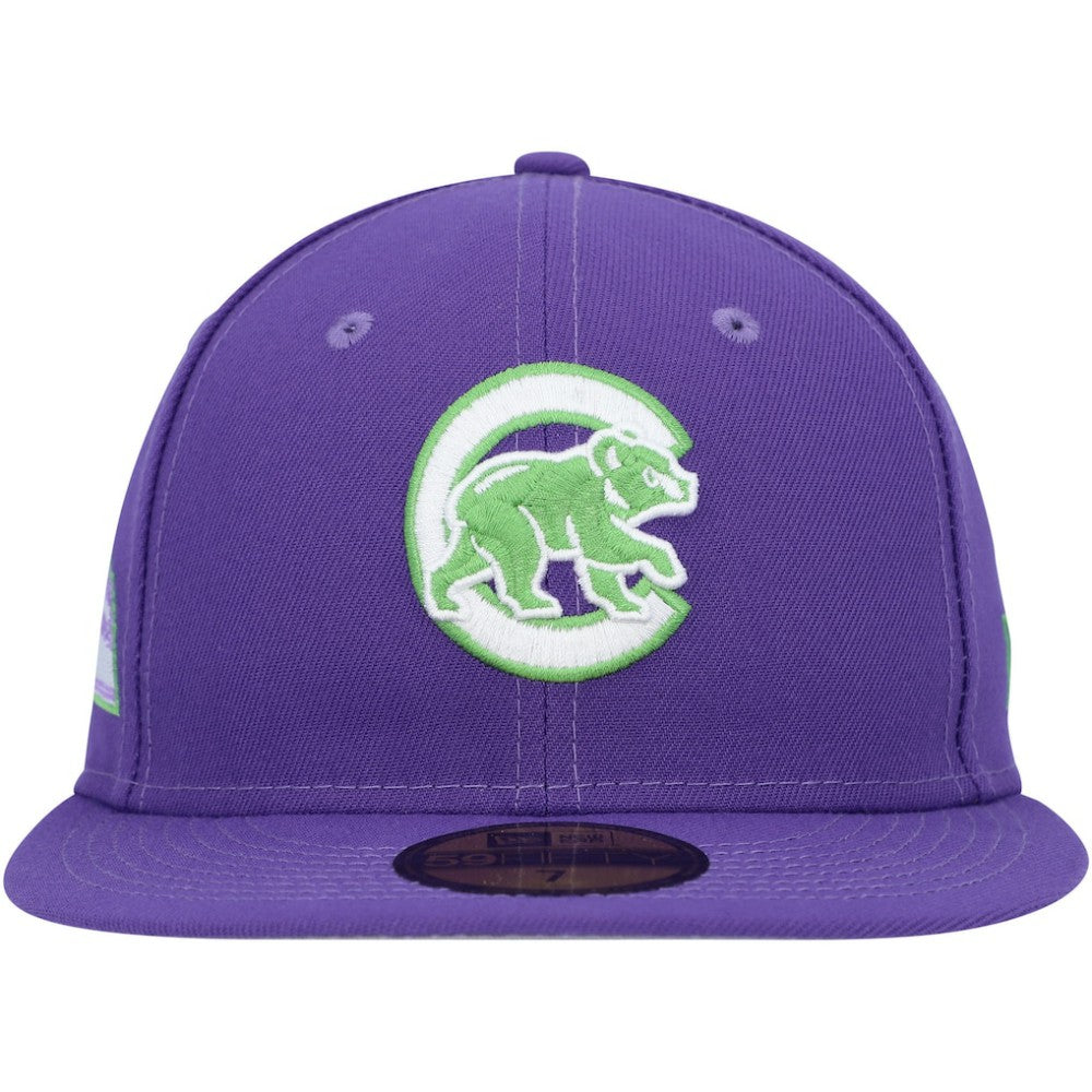 Chicago Cubs New Era Lime Side Patch 59FIFTY Fitted Hat - MLB