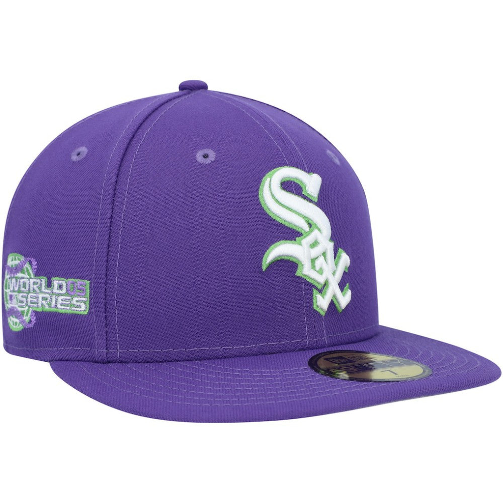 Chicago White Sox New Era Lime Side Patch 59FIFTY Fitted Hat - MLB