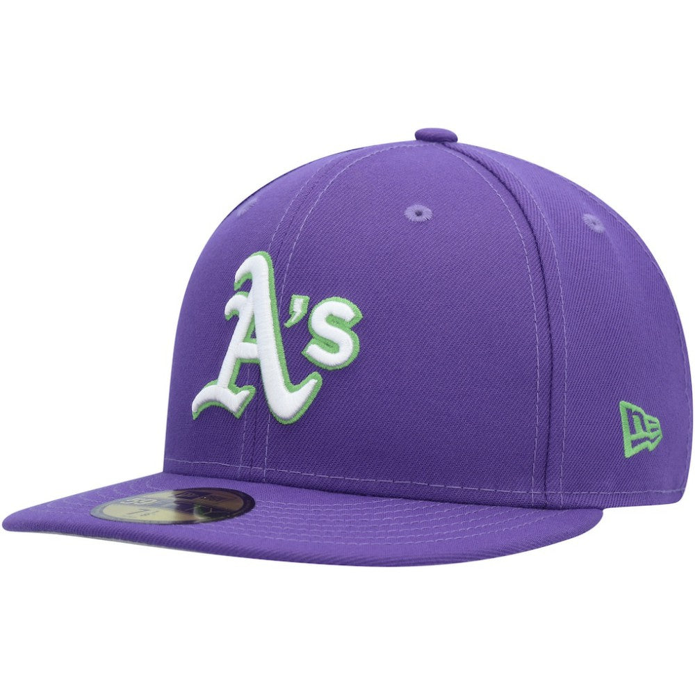 Athletics New Era Lime Side Patch 59FIFTY Fitted Hat - MLB