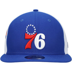 Philadelphia 76ers Pop Panels 9FIFTY Snapback Hat Royal - NBA