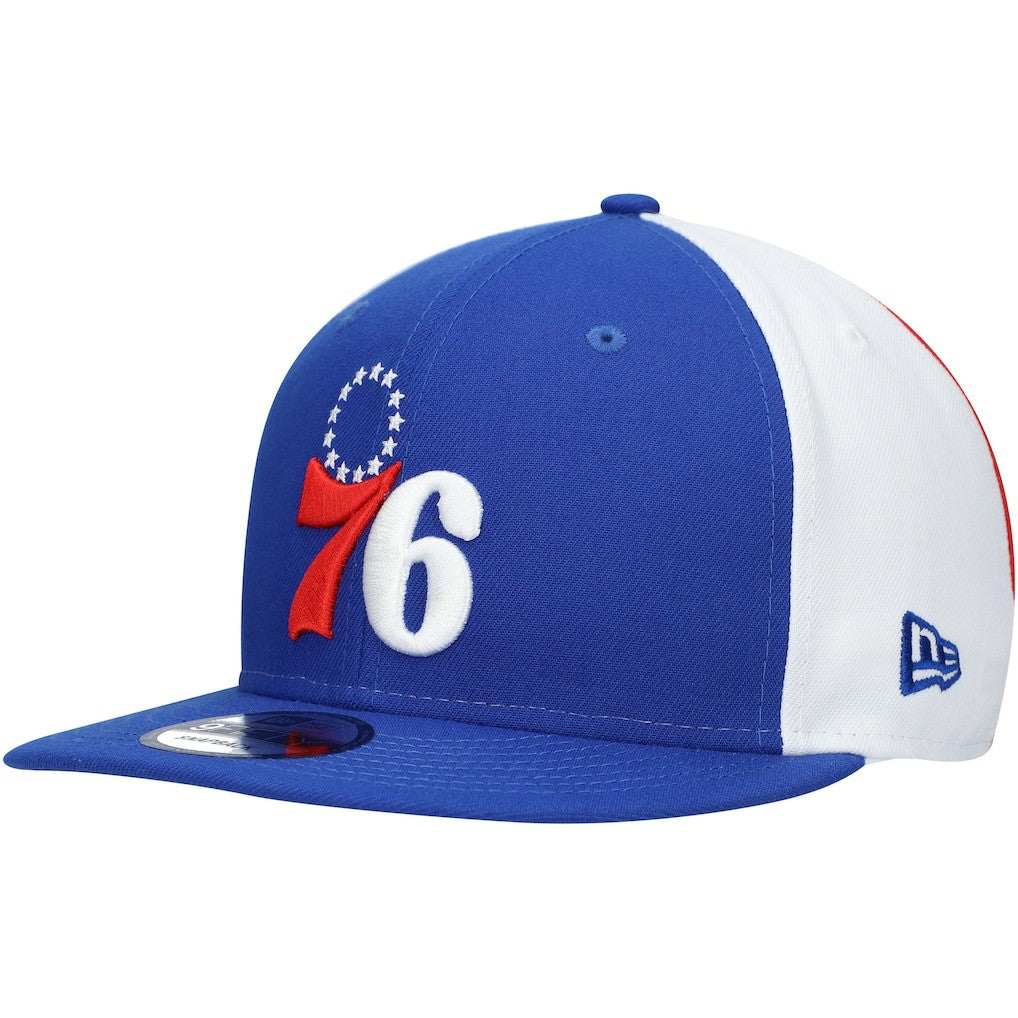 Philadelphia 76ers Pop Panels 9FIFTY Snapback Hat Royal - NBA