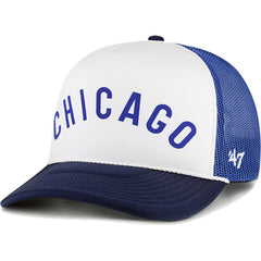 Chicago Cubs '47 Foam Front Script Trucker Snapback Hat - MLB