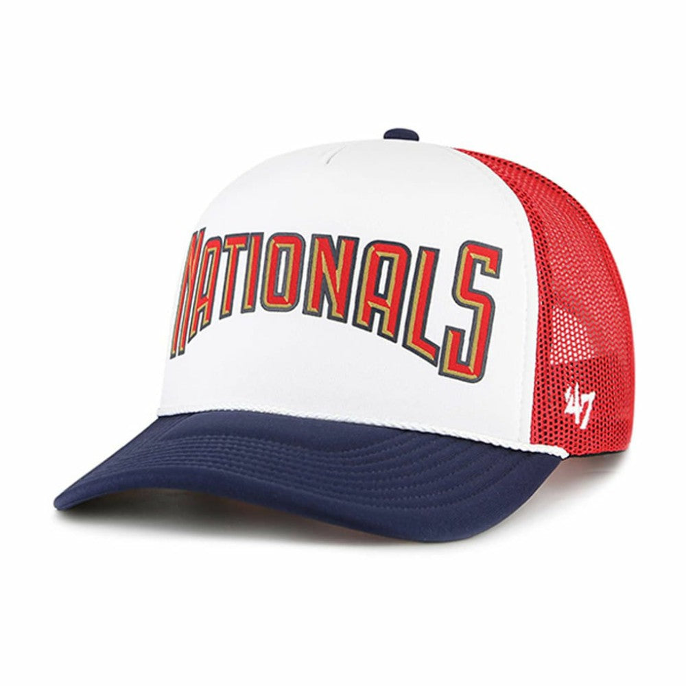 Washington Nationals '47 Foam Front Script Trucker Snapback Hat - MLB