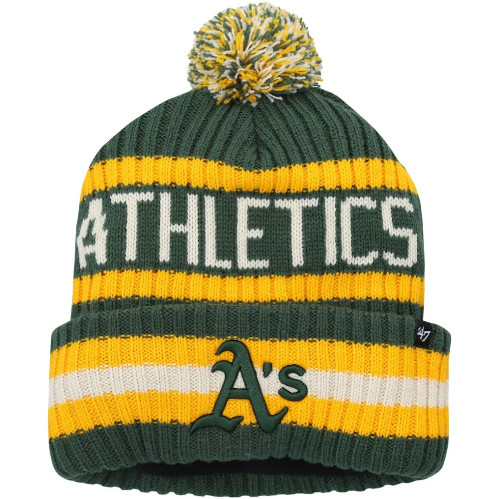 Athletics '47 Bering Cuffed Knit Hat with Pom - MLB