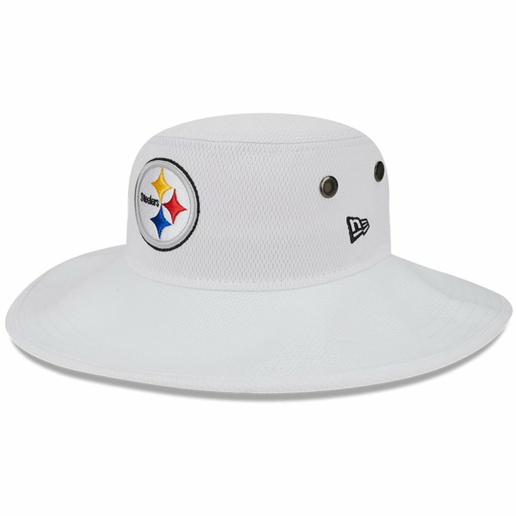 Pittsburgh Steelers New Era 2023 NFL Training Camp Panama Bucket Hat White | NFL
