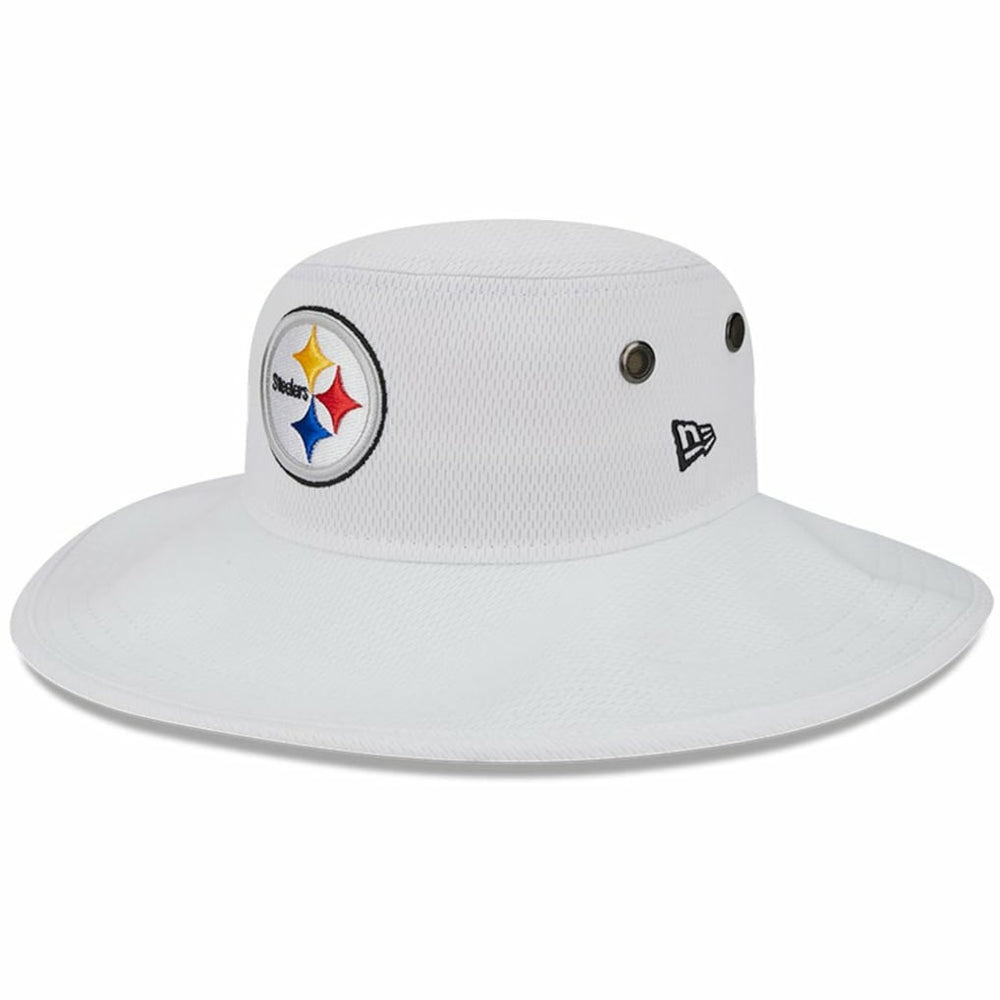 Pittsburgh Steelers New Era 2023 NFL Training Camp Panama Bucket Hat White | NFL