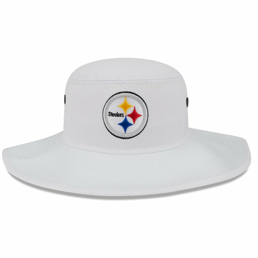 Pittsburgh Steelers New Era 2023 NFL Training Camp Panama Bucket Hat White | NFL