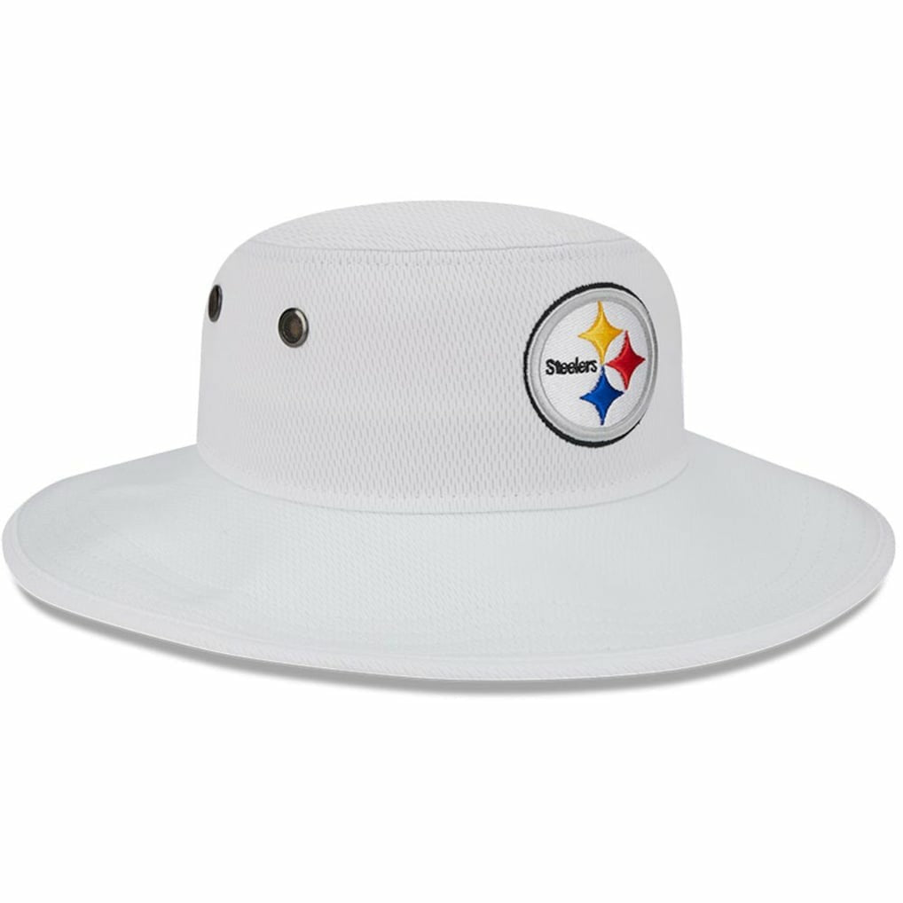 Pittsburgh Steelers New Era 2023 NFL Training Camp Panama Bucket Hat White | NFL