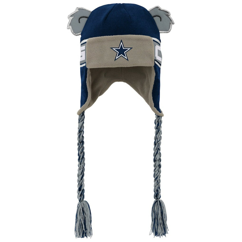 Dallas Cowboys Youth Wordmark Ears Trooper Knit Hat Navy | NFL