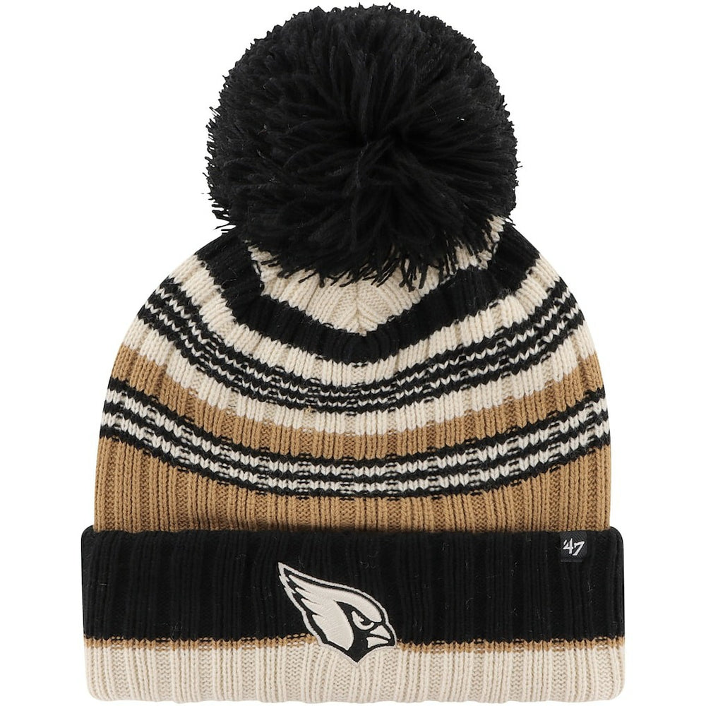 Arizona Cardinals '47 Women's Barista Cuffed Knit Hat with Pom Natural | 47 brand