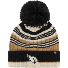 Arizona Cardinals '47 Women's Barista Cuffed Knit Hat with Pom Natural | 47 brand