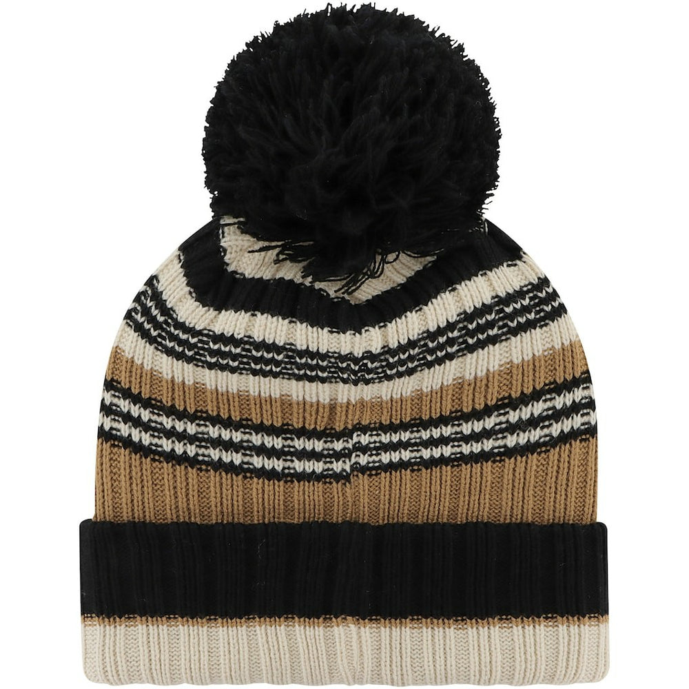 Las Vegas Raiders '47 Women's Barista Cuffed Knit Hat with Pom Natural | 47 brand