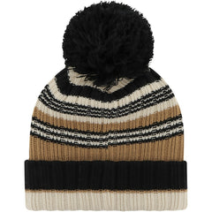 Las Vegas Raiders '47 Women's Barista Cuffed Knit Hat with Pom Natural | 47 brand