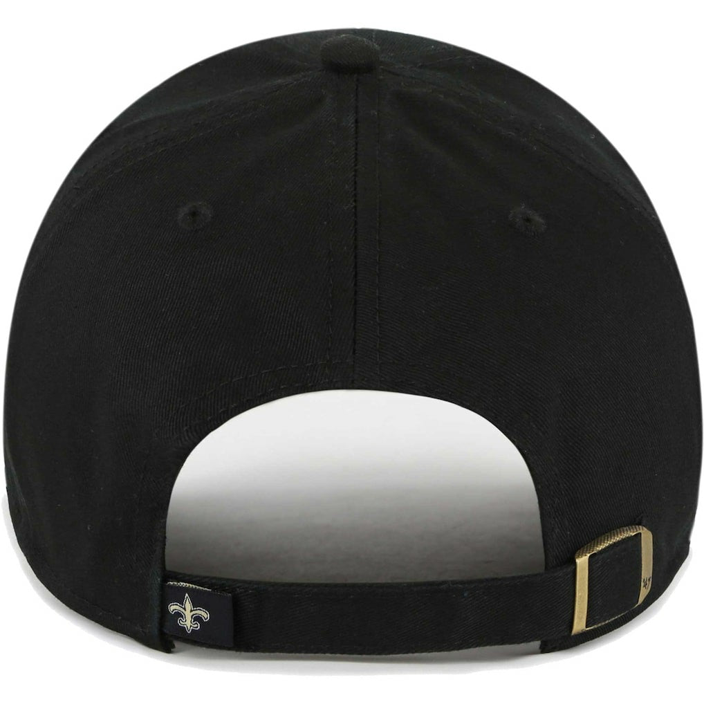 New Orleans Saints '47 Women's Sidney Clean Up Adjustable Hat Black | 47 brand