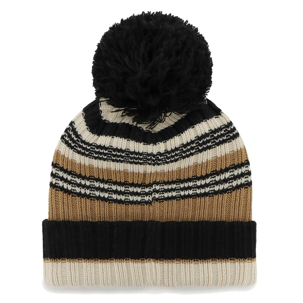 New York Jets '47 Women's Barista Cuffed Knit Hat with Pom Natural | 47 brand