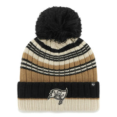 Tampa Bay Buccaneers '47 Women's Barista Cuffed Knit Hat with Pom Natural | 47 brand