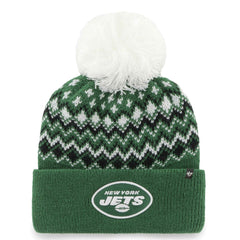 New York Jets '47 Women's Elsa Cuffed Knit Hat with Pom Green | 47 brand