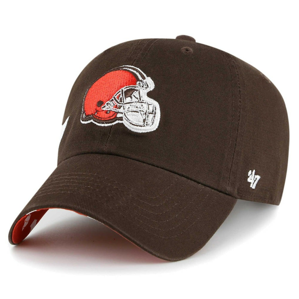 Cleveland Browns '47 Women's Confetti Icon Clean Up Adjustable Hat Brown | 47 brand